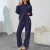 2026 SU Embroidered Hoodie Sweatshirt Pants Set Casual Unisex Streetwear Teens Couples