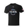 Li Ning CBA Series Basketball Training Print Breathable Sweat-Absorbing Round Neck Trendy Short Sleeve T-Shirt Unisex Tops Black AHSVE61-1TRAINING