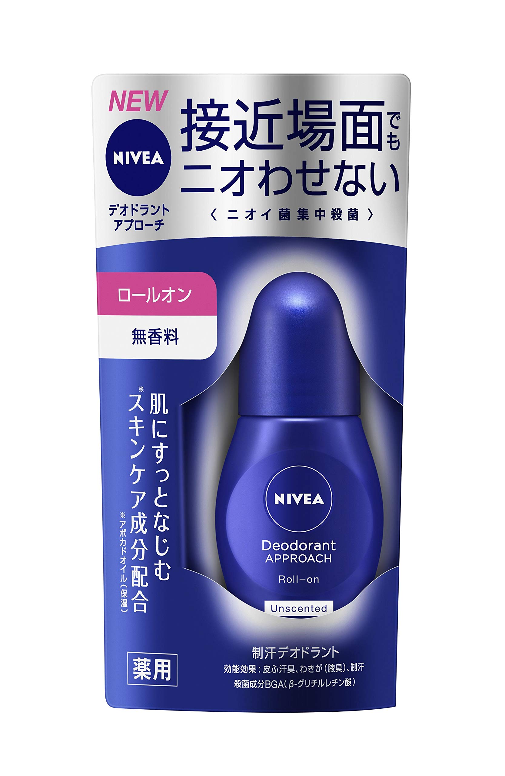 Nivea Deodorant Approach Unscented 40ml Roll-on