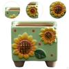 Planter Small Square Flower Pot Decorative Plant for Indoor And Outer Yard in Hof Bookcase
