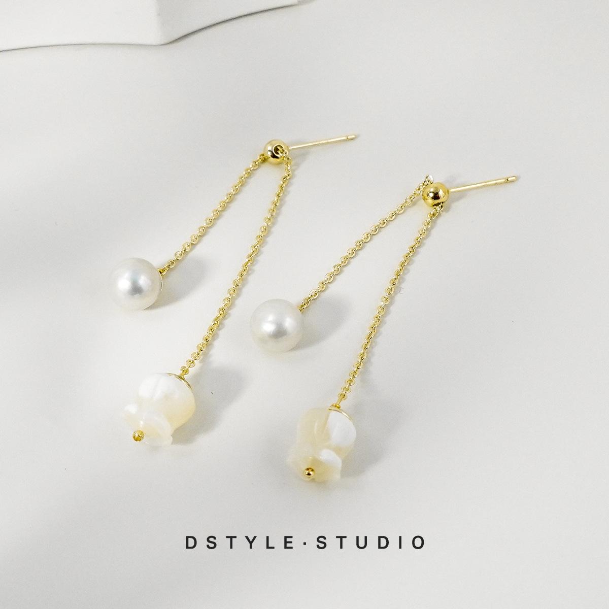 

Tassel Long Thread Earrings, Japanese & Korean Style, Elegant & Simple, Socialite Edition золотой