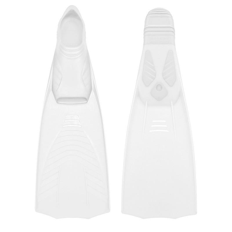 Adult Open Heel Swim Fins Snorkeling Freediving Mid-Length Professional Diving Gear Black White Yellow Orange Blue