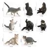 Cross-Border Mini Pet Cat Simulation Model: Orange, Fat, British Shorthair, Farm Cats Decoration Ornament