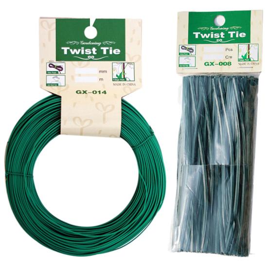 Portable Heavy Duty Plastic Coated Roll Wire Twist Ties Gardening Plant Tool