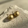 Matte Metal Retro Earrings Women's Personality Minimalist Vintage Design Elegant Temperament Everyday Ear Jewelry