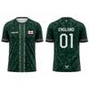 New England Flag Print Football Jersey Summer Casual Breathable Short Sleeve Tops Men's Stadium Sports Training Football T-shirt