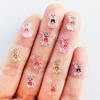 55 Pieces Of Mixed Nail Art Resin Mini Cartoon Bow Bear Rhinestone Diy Nail Craft Decoration Jewelry A37