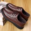 Fashion Handmade Man Casual Sports Shoes for Men Leather Breathable Business Shoe Mens Comfortable Flat Lightweight Men's Walking Shoes