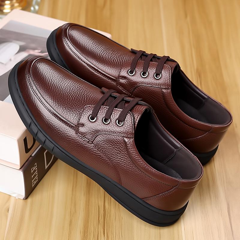 Fashion Handmade Man Casual Sports Shoes for Men Leather Breathable Business Shoe Mens Comfortable Flat Lightweight Men's Walking Shoes