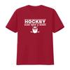 Herren Eishockey Blut Schweiß Bärte Sportfan Eis Tor Team Cooles Design Rundhals T-Shirt vintage Gewaschen Atmungsaktiv Weich Vielseitig