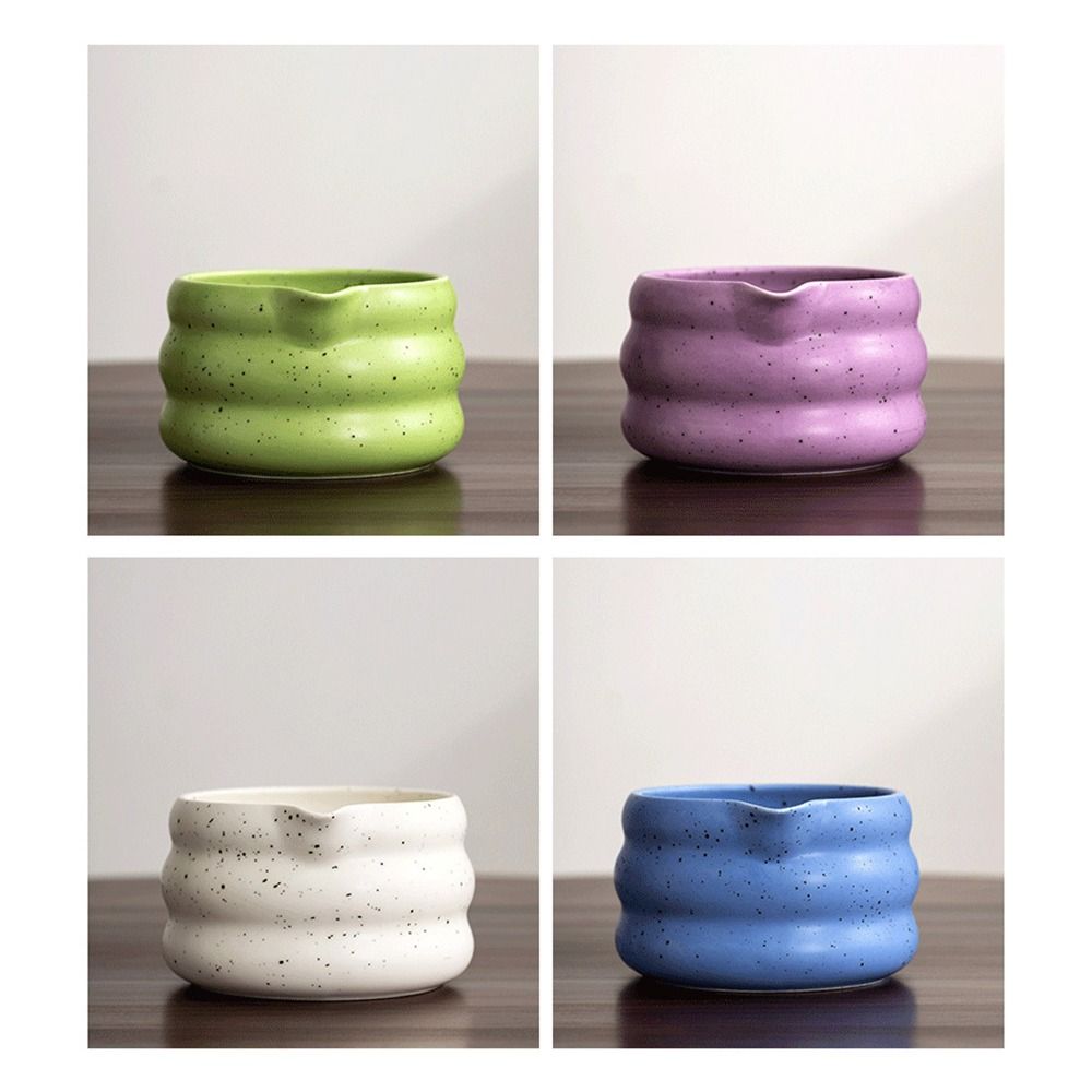 Smooth Matcha Whisk Stand Sand Dot Green Tea Maker Cup Matcha Bowl Set  for Tea Set Accessories