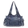 Vintage Denim-Tragetasche für Damen, Große Schulter-Umhängetasche, Vielseitige Tasche für den Weg zur Arbeit 2026Neuer lässiger minimalistischer Stil