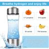 Vattenflaska i högborosilikatglas Elektrolysteknik Vattengenerator Väteberikad Vattenflaska Generator för Hemmet