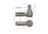 Steering joint 110mm- M22x1.5 133743002 WARYŃSKI