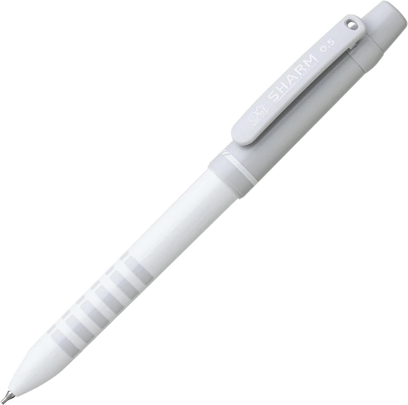 

Sunstar Stationery Mechanical Pencil Sharp Eraser SHARM White S4482115 &
