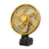 6/8In Camping Fan Outdoor Fishing Wireless Desktop Portable Metal Fan Strong Wind Fan For Makita/Dewalt/Milwaukee 18V BatteryPin