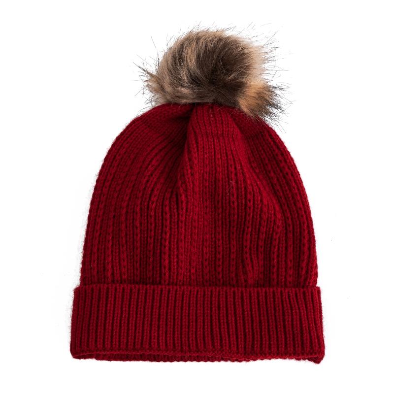 Nové Candy Colours Zimní čepice Dámské Bambulky Čepice Soft Trendy Čepice s čepicí Basic Daily Leisure Cap