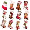 Christmas Stockings Socks Santa Snowman Hanging Xmas Tree Ornaments Christmas Decor for Home New Year Navidad Candy Gift Bags