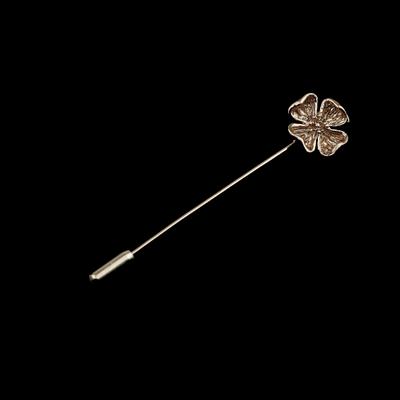 Men's Advanced Chic Brooches Gold/Black Leaf Pin Suit Shawl Lapel Pins Uxedo Corsage Hat Shirt Collar Pin Party Daily Accessory