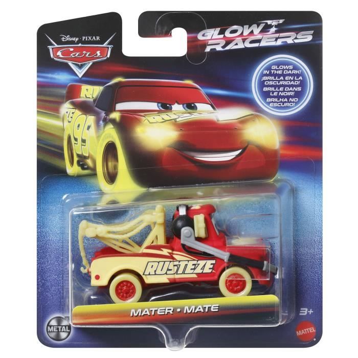 Sada mini vozidel Cars fosforeskujících z tlakově litého kovu 1:55 - MATTEL