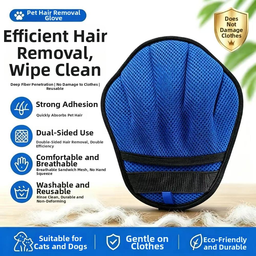 Upgraded Pet Hair Removal Glove Five Finger Five-Finger Glove Pet Grooming Glove For Cats Dogs