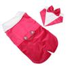 Dog Suit Soft Hook and Loop Closure Stylish Pet Formal Clothes with Bow Tie for Wedding Party Daily Rose Red
