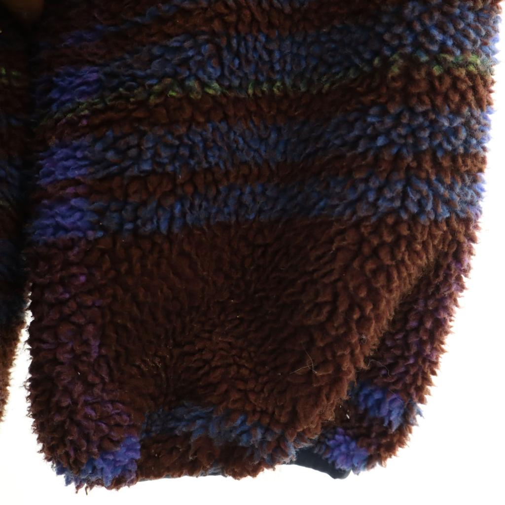 ALPHA INDUSTRIES INC Check Pattern Bore jacket S Brown Women Used