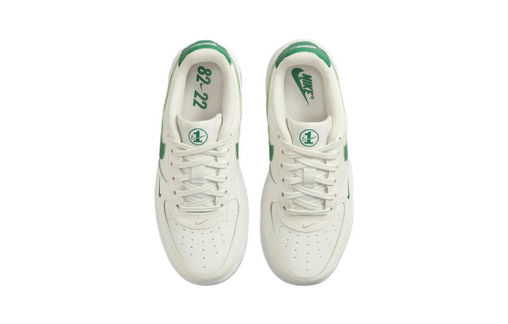 Nike Air Force 1 Se 40th Scarpe da Skateboard Basse Bianco Verde Bambini Età 3 7 Anni FJ2887-101