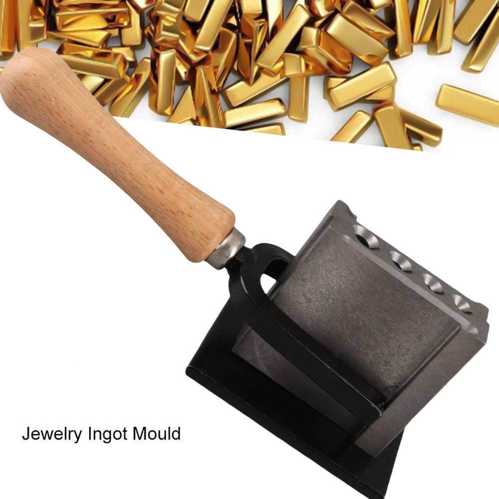 Grey Gold Silver Ingot Mold Iron Jewelry Making Equipment  Jewelry Studio Smelting Work