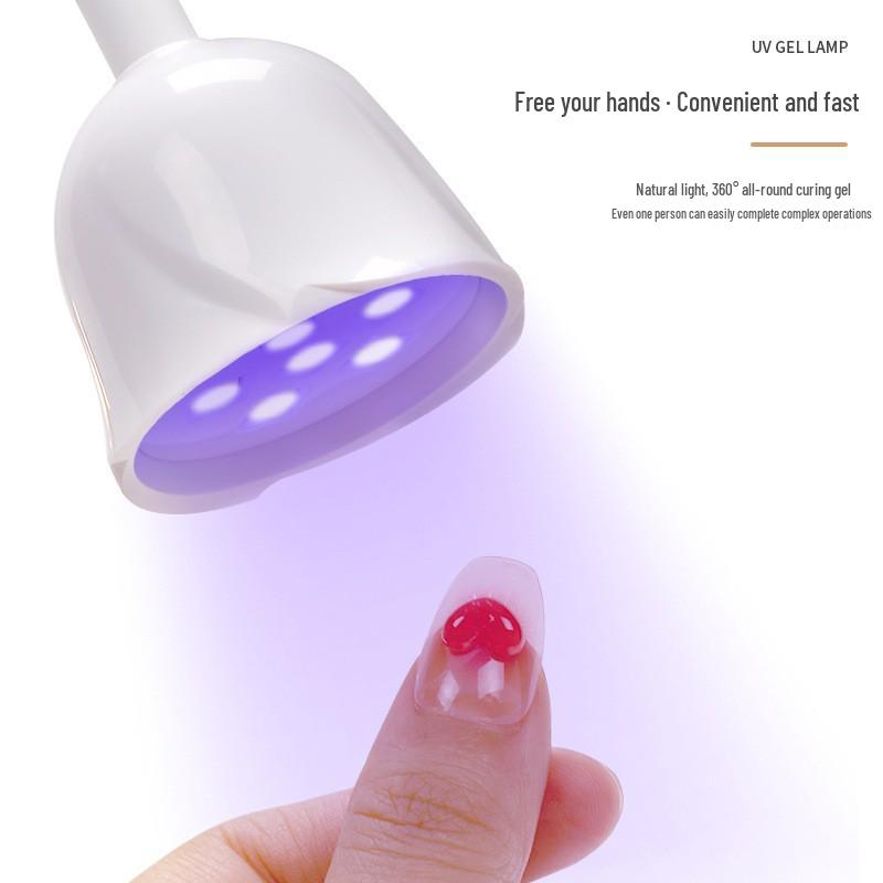 Rechargeable Portable Nail Lamp, Quick-Dry 18W Phototherapy Lotus Lamp for Nail Tips