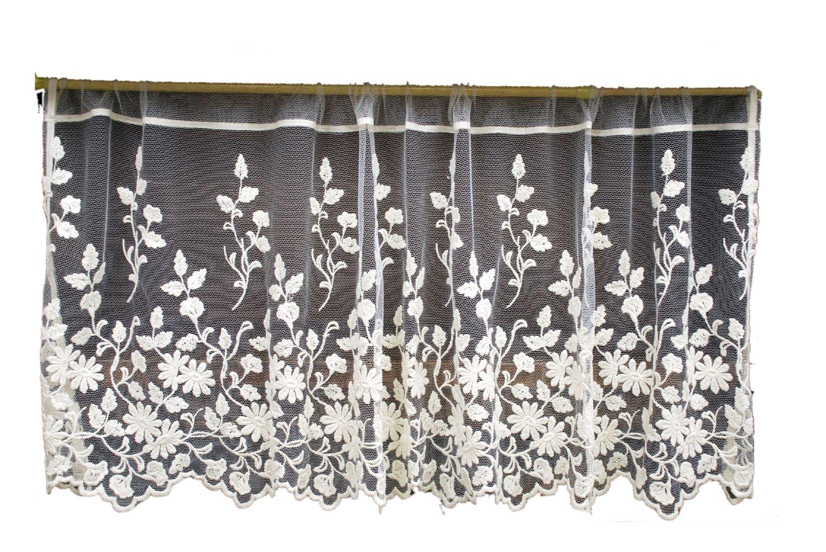 

WK225 Кафе-штора U3 слоновая кость