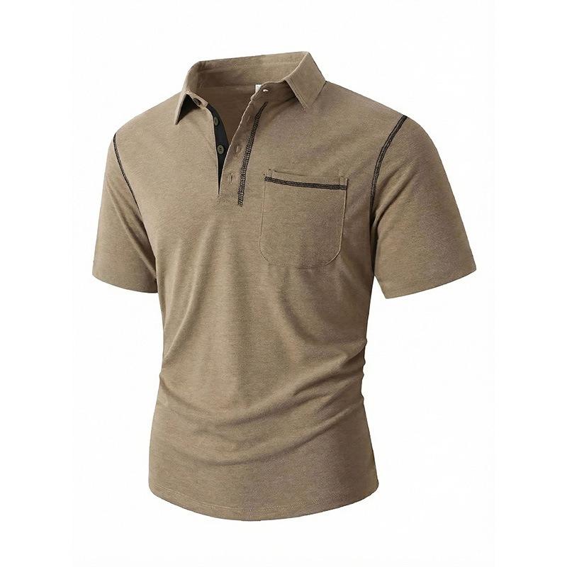 Zomer Outdoor Casual Dagelijks POLO Shirt Kraag Top Heren T-shirt
