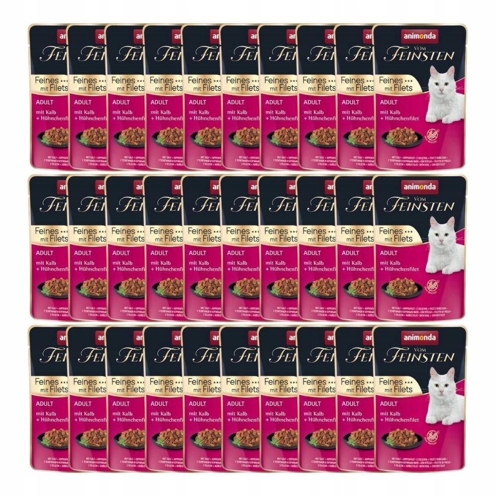 Animonda Wet Food for Cats, Veal, 30x85g