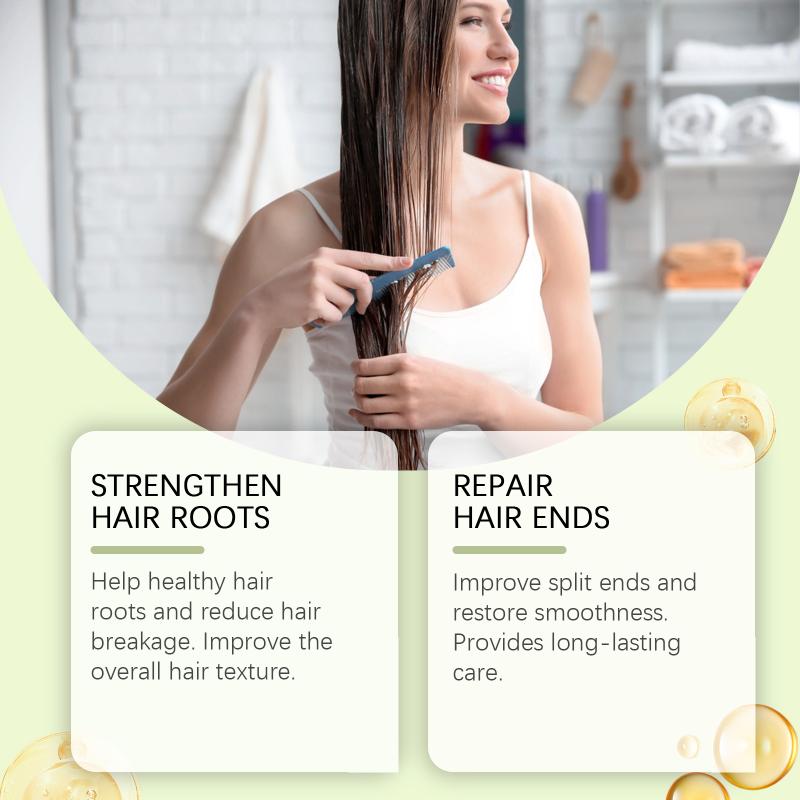 Hoegoa Rosemary Hair Care Essential Oil, Repair Damaged Hair, Nourish Scalp, Strengthen Hair And Improve Split Ends