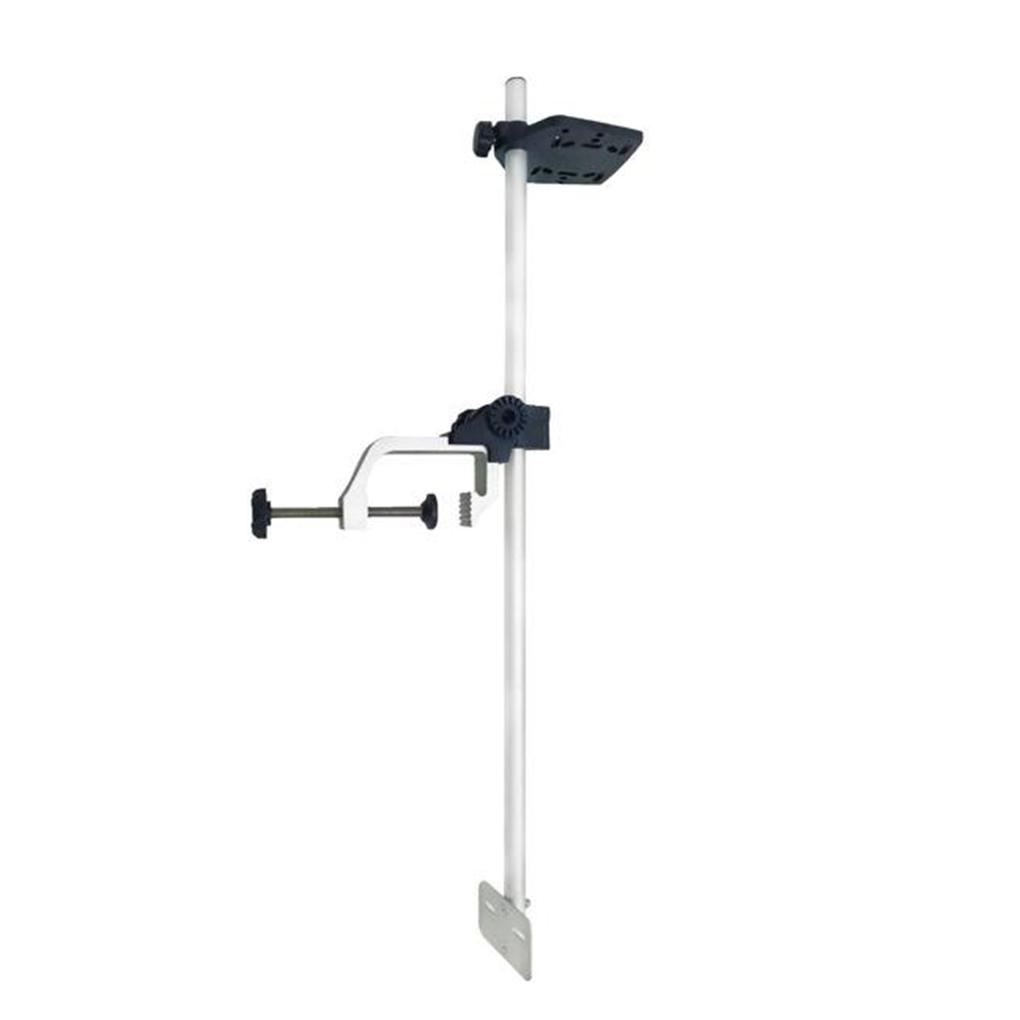 Aluminum Boat Kayak Canoe Transducer Bracket For Fishing Finder Mount Adjustable 360° Rotating Universal Transducer Bracket