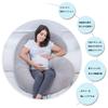 Popular Body Pillow for Pregnant Maternity Pillow with Soft and Enveloping Support for Side Pregnancy Gift with Removable Cover C-Shaped Women,