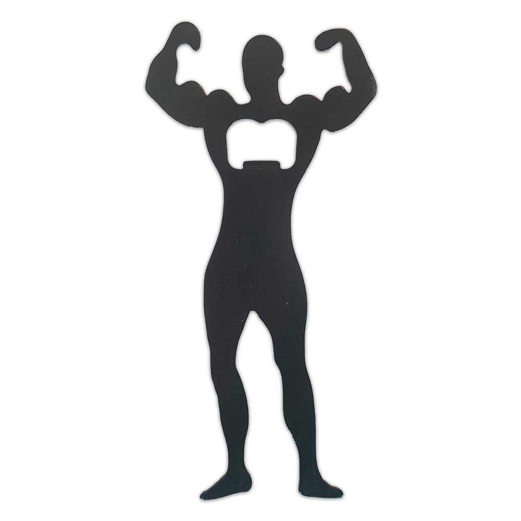 Les Trésors De Lily [A3408] - Humorous Metal Bottle Opener 'Ideal Man' Black - 16 Cm