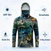 New Men's and Women's Hooded Fishing Shirts with Face Shields, Neck Protection, Sun Protection, Long Sleeved Hoodies