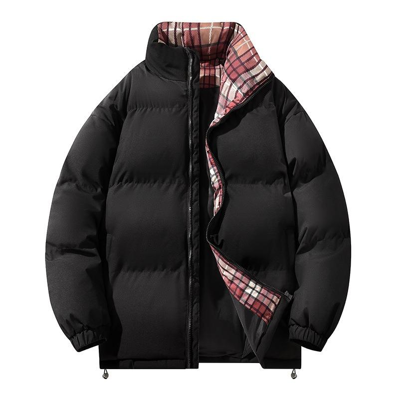 Winter cotton-padded clothes for couples, men's and women's stand-up collars can be opened twice, outdoor trend sports thickened cotton clothes