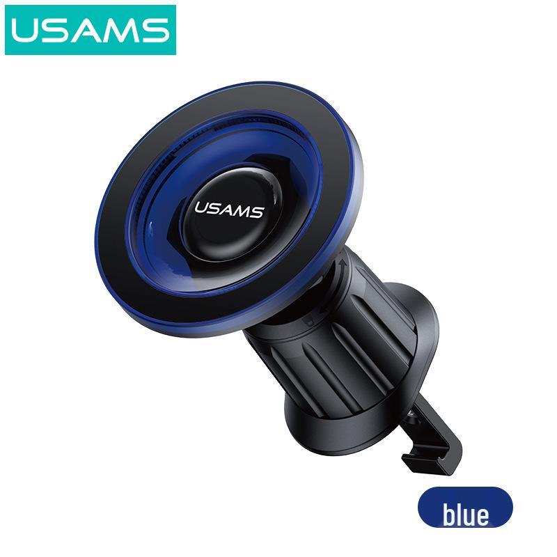 USAMS Car Air Vent Mount for iPhone & Huawei Phones 360° Rotation, Strong Magnetic, Vent Specific темно-синий