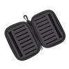 Portabale Fly Fishing Lure Spinner Spoon Bait Black Storage Box Professional 16 Slots Hard EVA Storage Case Container Bag