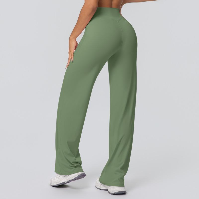 Yoga pants Thin skin-friendly high-waisted straight-leg pants Loose and thin yoga clothes Sports outdoor fitness clothes