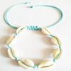 2PCS Shell Rice Beads Anklets Set Zinc Zinc Alloy  Personality   Women