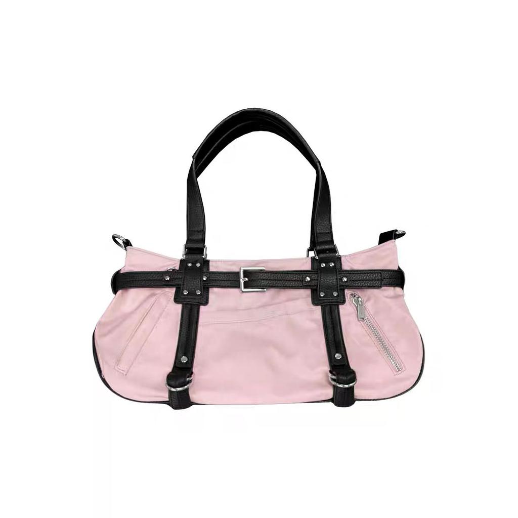 Harajuku Leopard Print Y2k Shoulder Bags Women Girls Nylon Cute Handbag Ladies Vintage Tote Underarm Bag Aesthetic