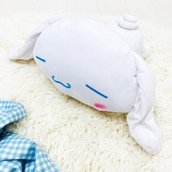 MORIPiLO Cinnamoroll Hugging Pillow Sanrio Characters Dararin Art Side Sleeping Pillow (M) Approx. 45cm, Microfiber, Plush, Large, Cinnamon