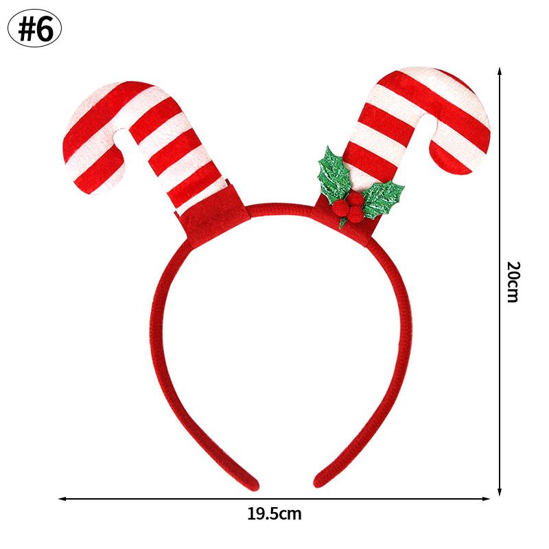 Christmas Hat Headband Christmas Glowing Headwear Party Decoration Luminous Xmas Tree Elk Hairpin Festival Party Small Gifts