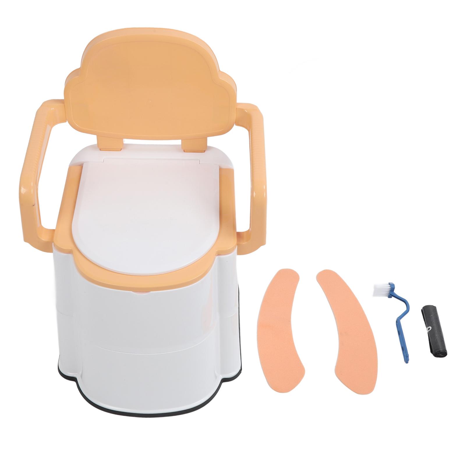 

Прикроватный туалетный стул с защитой от скольжения, портативный туалетный стул со съемными подлокотниками для пожилых людей