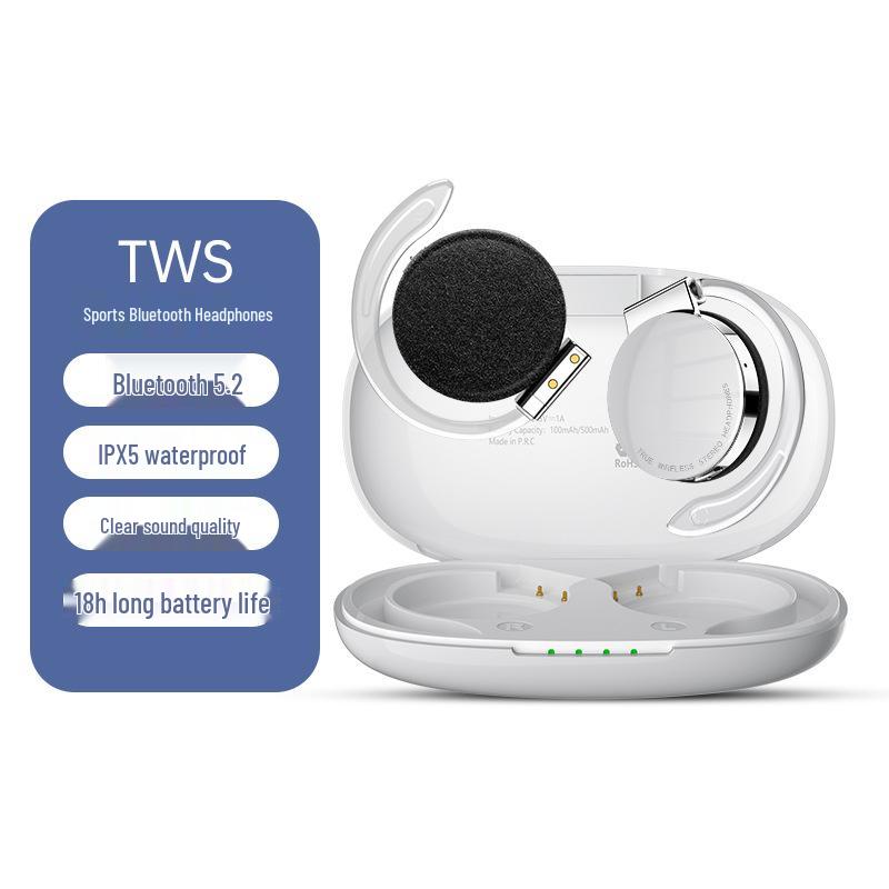 F2 TWS Sports Ear-Hook Bluetooth 5.2 Earphones, Noise Cancelling, Low Latency