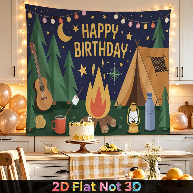 Party Backdrop Happy Birthday Birthday Photo Booth Background Front Door Decor