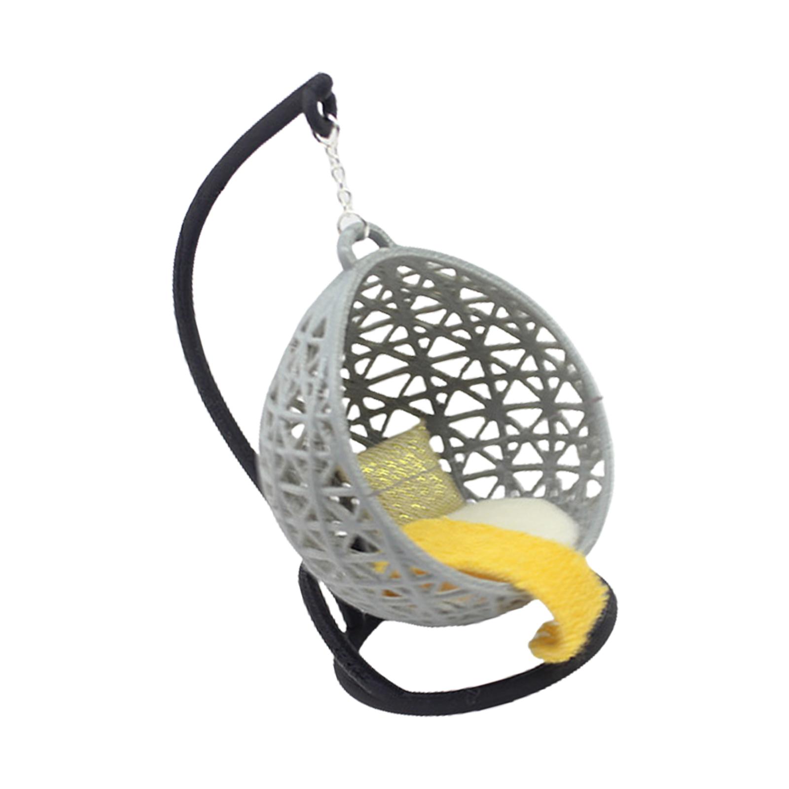 

Корзина для стула для кукольных домиков Качели Подвесная Миниатюрная Мебель Ролевые Игры для Детей Модель Мебели Для Кукольного Дома B